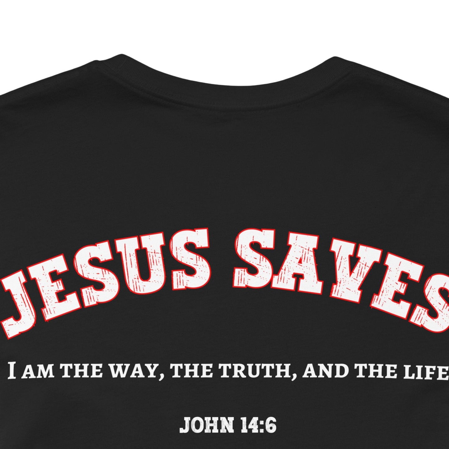 Jesus Saves Unisex Tee | Faith-Based Apparel, Christian T-Shirt, Inspirational Top, Casual Wear, Gift for Believers
