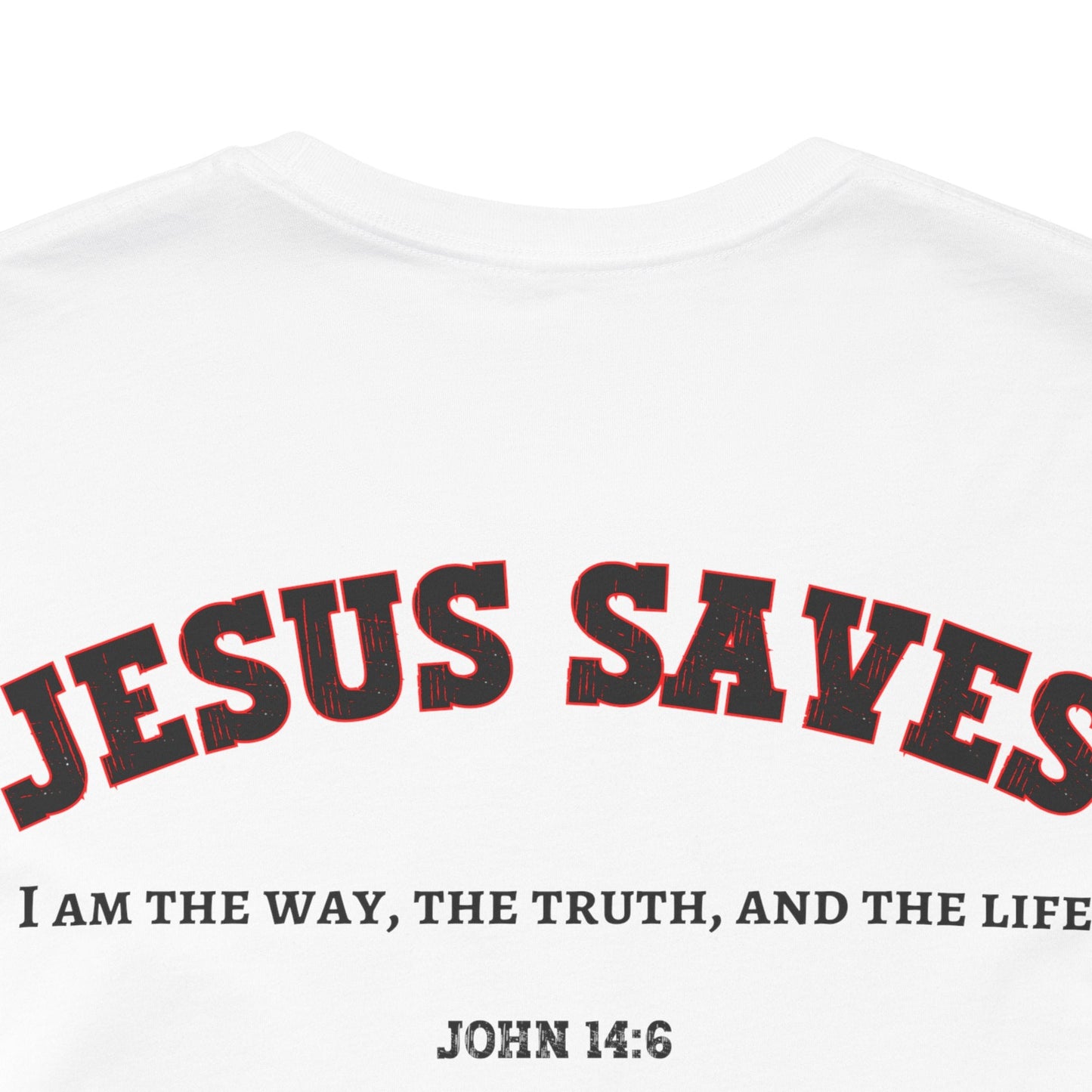 Jesus Saves Unisex Tee | Faith-Based Apparel, Christian T-Shirt, Inspirational Top, Casual Wear, Gift for Believers