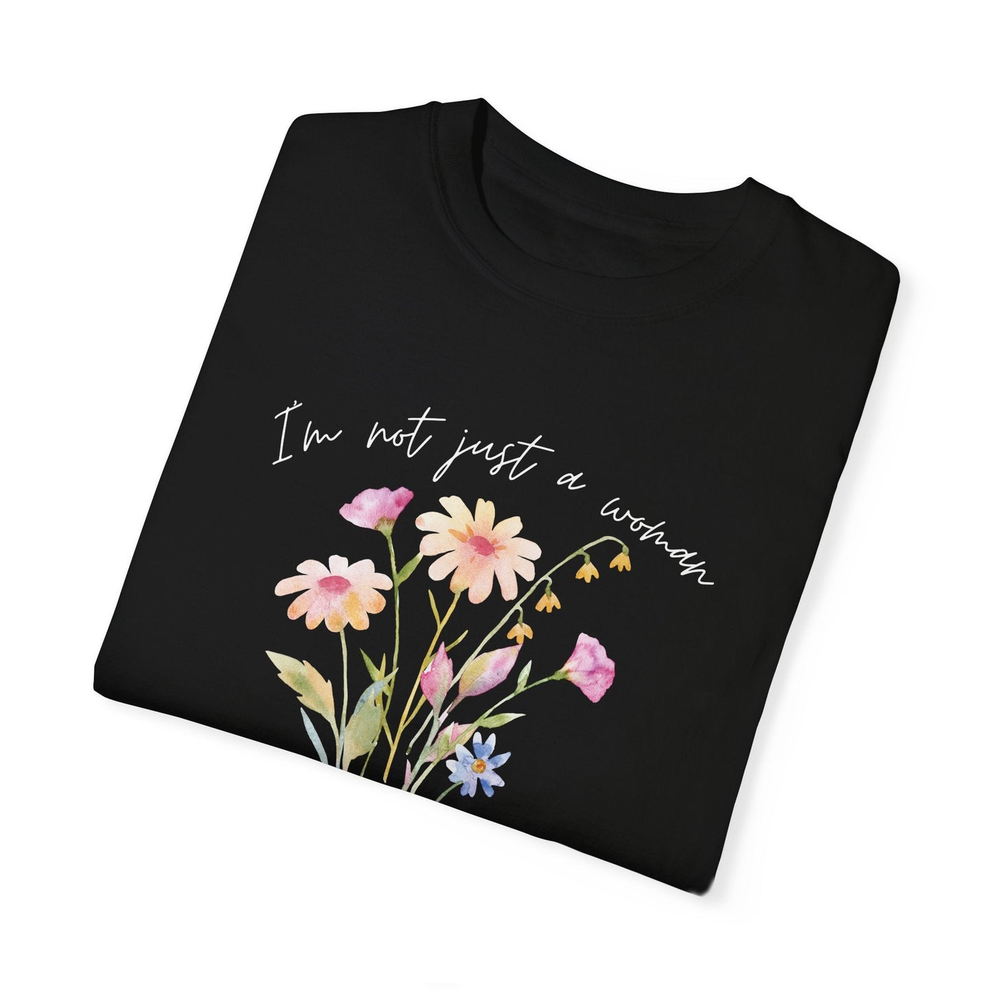 Daughter of Christ Floral T-Shirt - Inspirational Unisex Garment-Dyed Tee