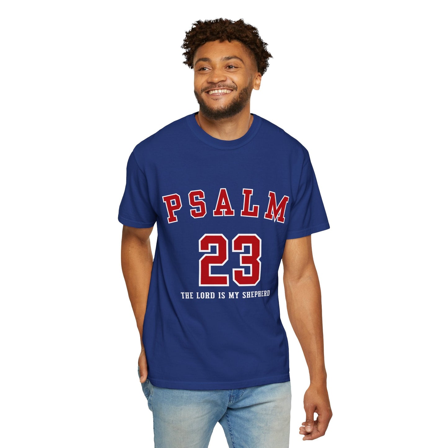 Psalm 23 Unisex Garment-Dyed T-shirt