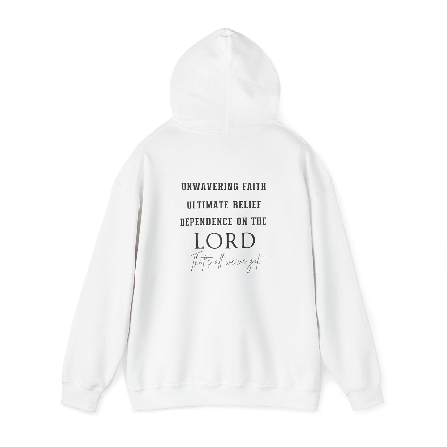 Faith and Trust in The Lord Unisex Heavy Blend™ Hooded Sweatshirt