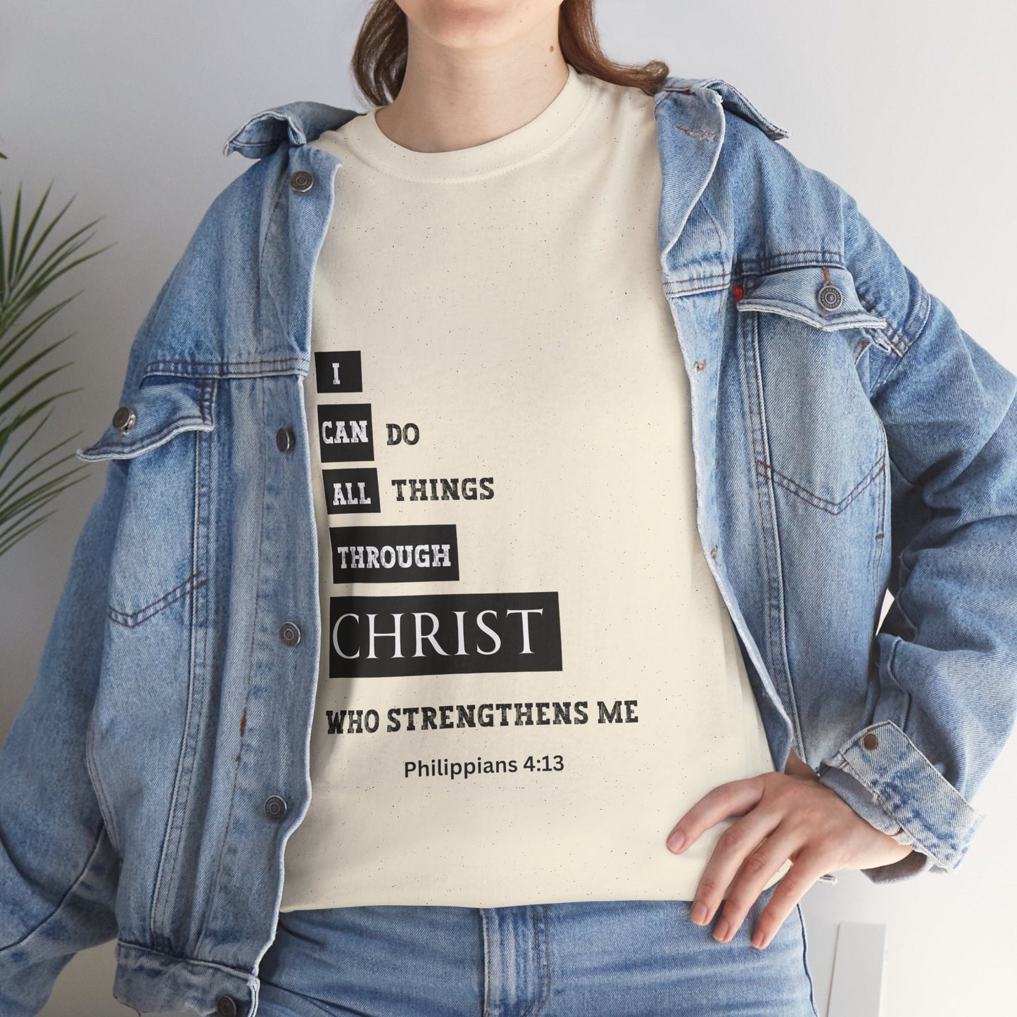 I Can Do All Things Through Christ Unisex Heavy Cotton Tee