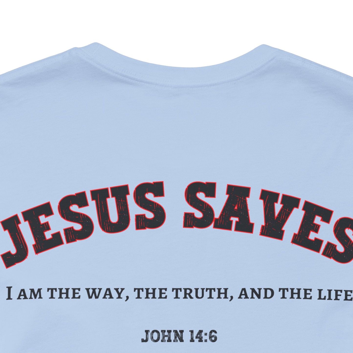 Jesus Saves Unisex Tee | Faith-Based Apparel, Christian T-Shirt, Inspirational Top, Casual Wear, Gift for Believers
