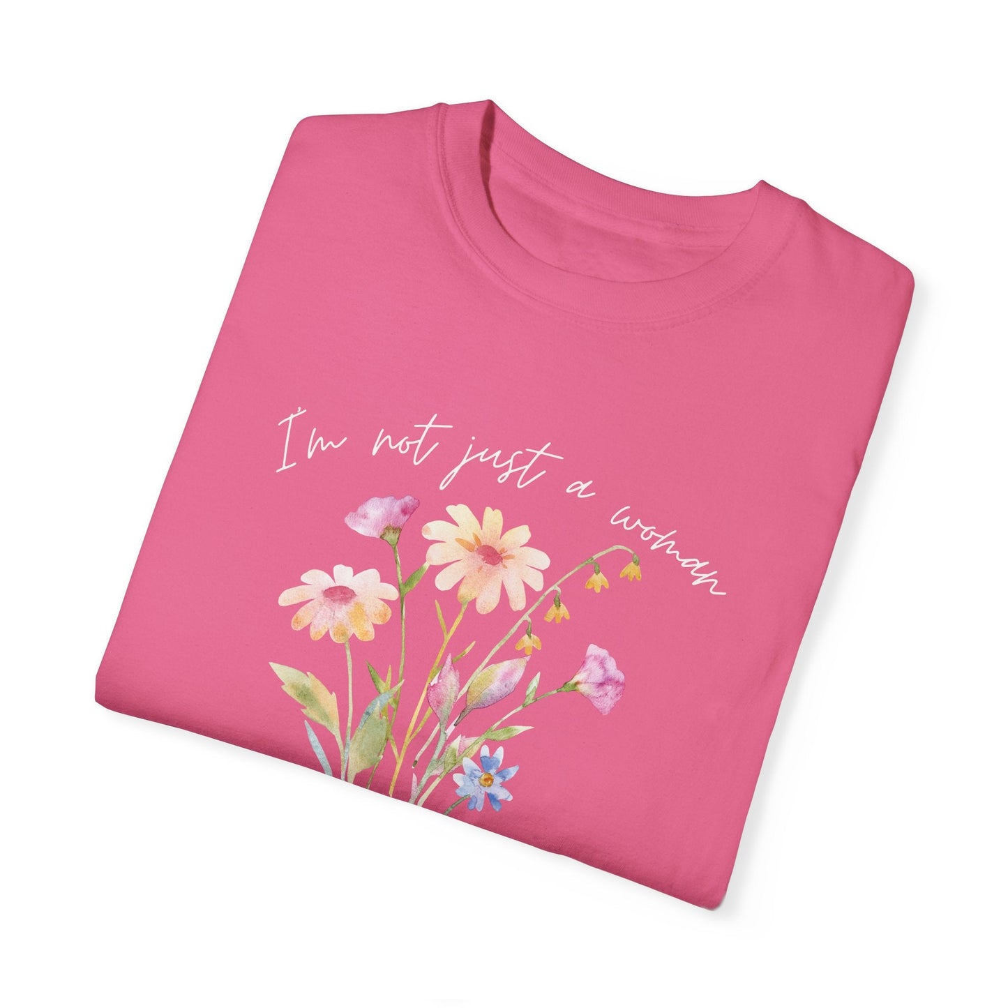 Daughter of Christ Floral T-Shirt - Inspirational Unisex Garment-Dyed Tee