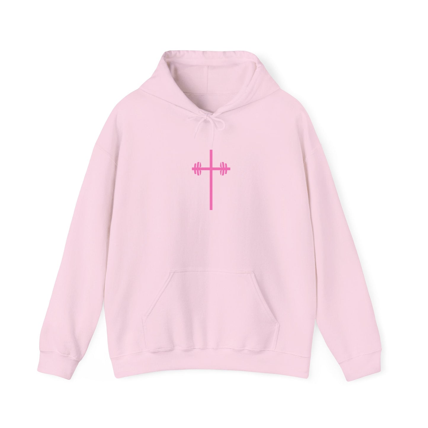 Faith-Inspired Fitness Hoodie - It's Always God Unisex Heavy Blend™ Sweatshirt with Lion & Barbell Design