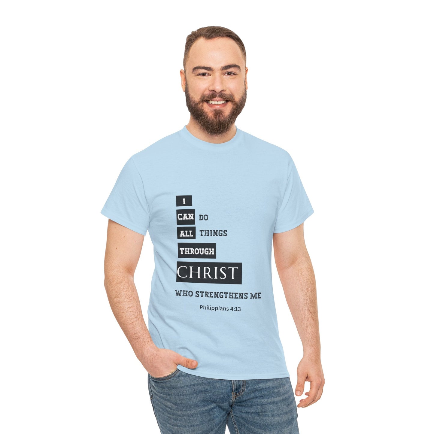 I Can Do All Things Through Christ Unisex Heavy Cotton Tee