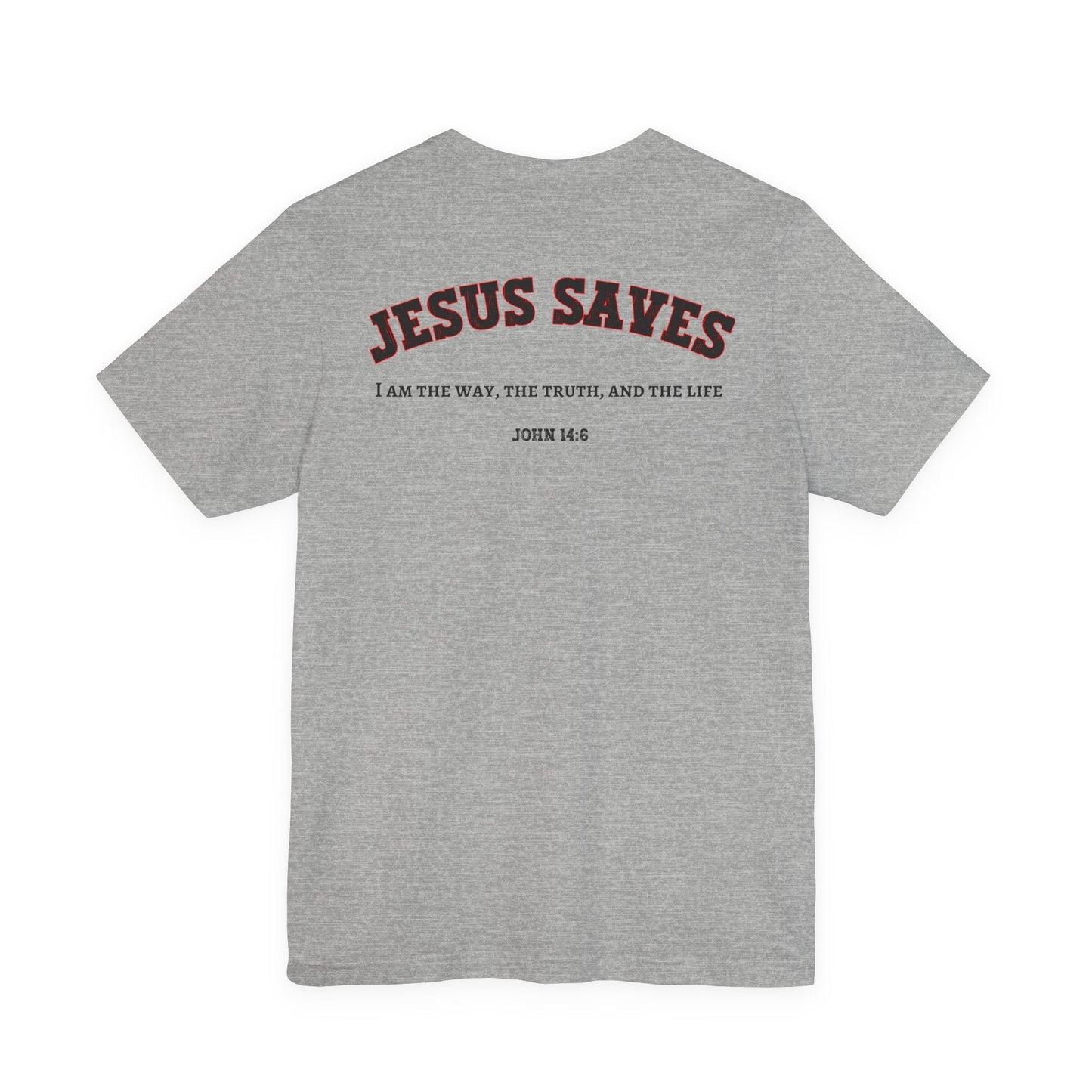 Jesus Saves Unisex Tee | Faith-Based Apparel, Christian T-Shirt, Inspirational Top, Casual Wear, Gift for Believers
