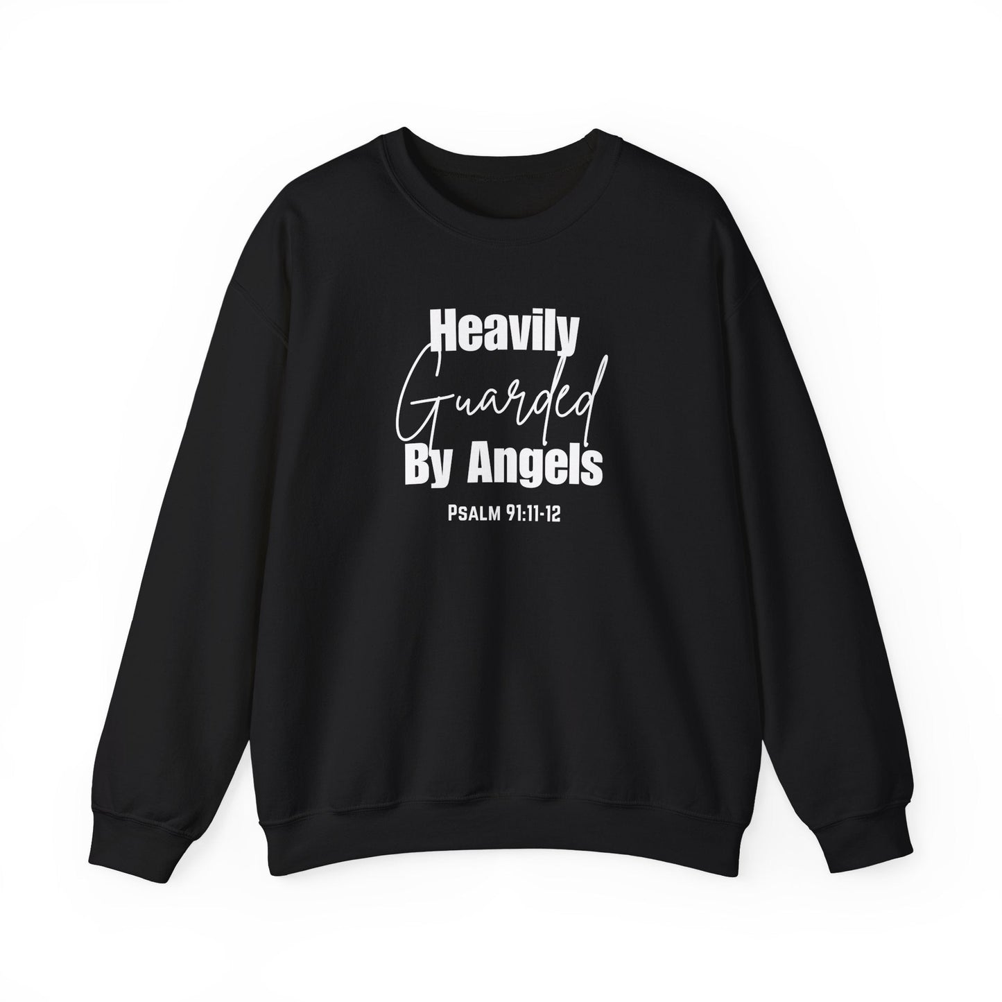 Heavily Guarded By Angels Unisex Heavy Blend™ Crewneck Sweatshirt