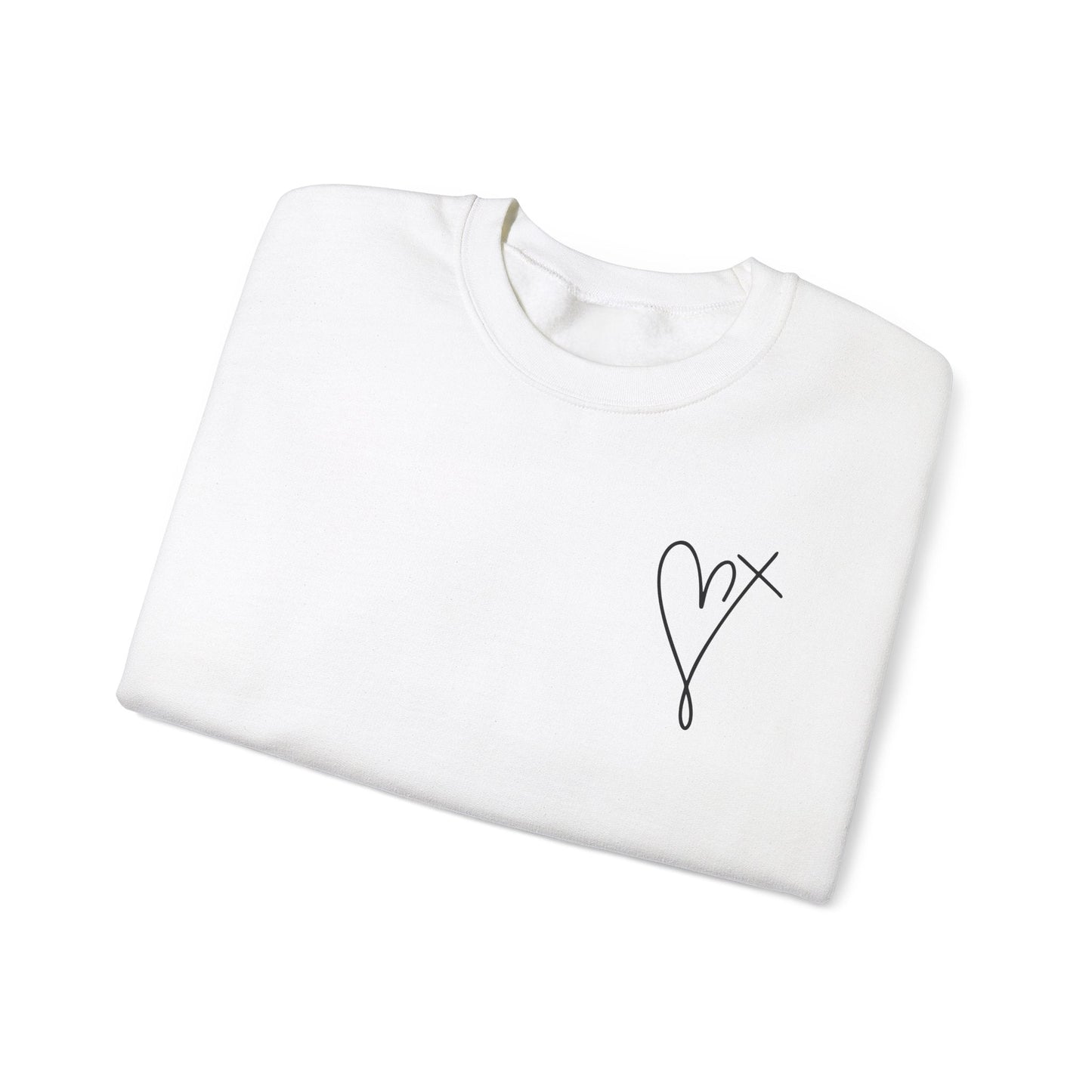 Jesus Has My Back Unisex Heavy Blend™ Crewneck Sweatshirt
