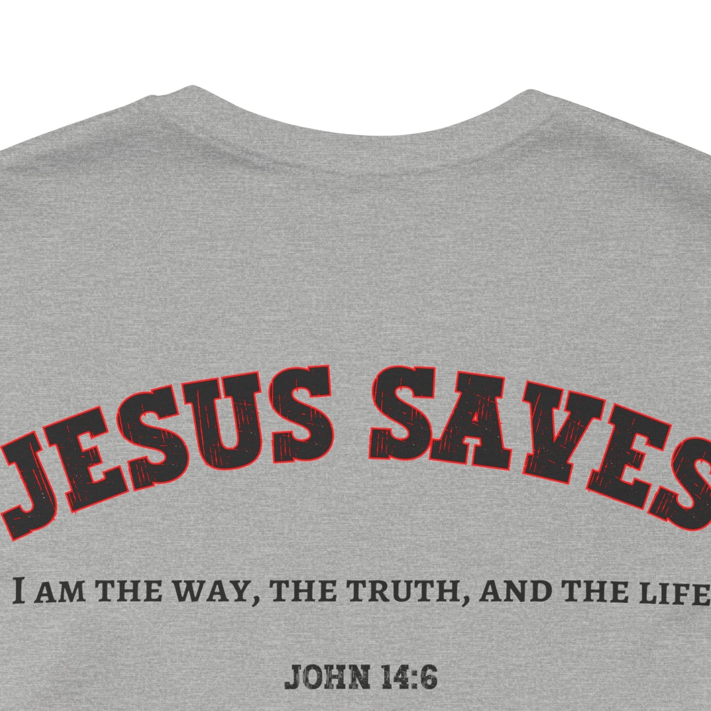 Jesus Saves Unisex Tee | Faith-Based Apparel, Christian T-Shirt, Inspirational Top, Casual Wear, Gift for Believers