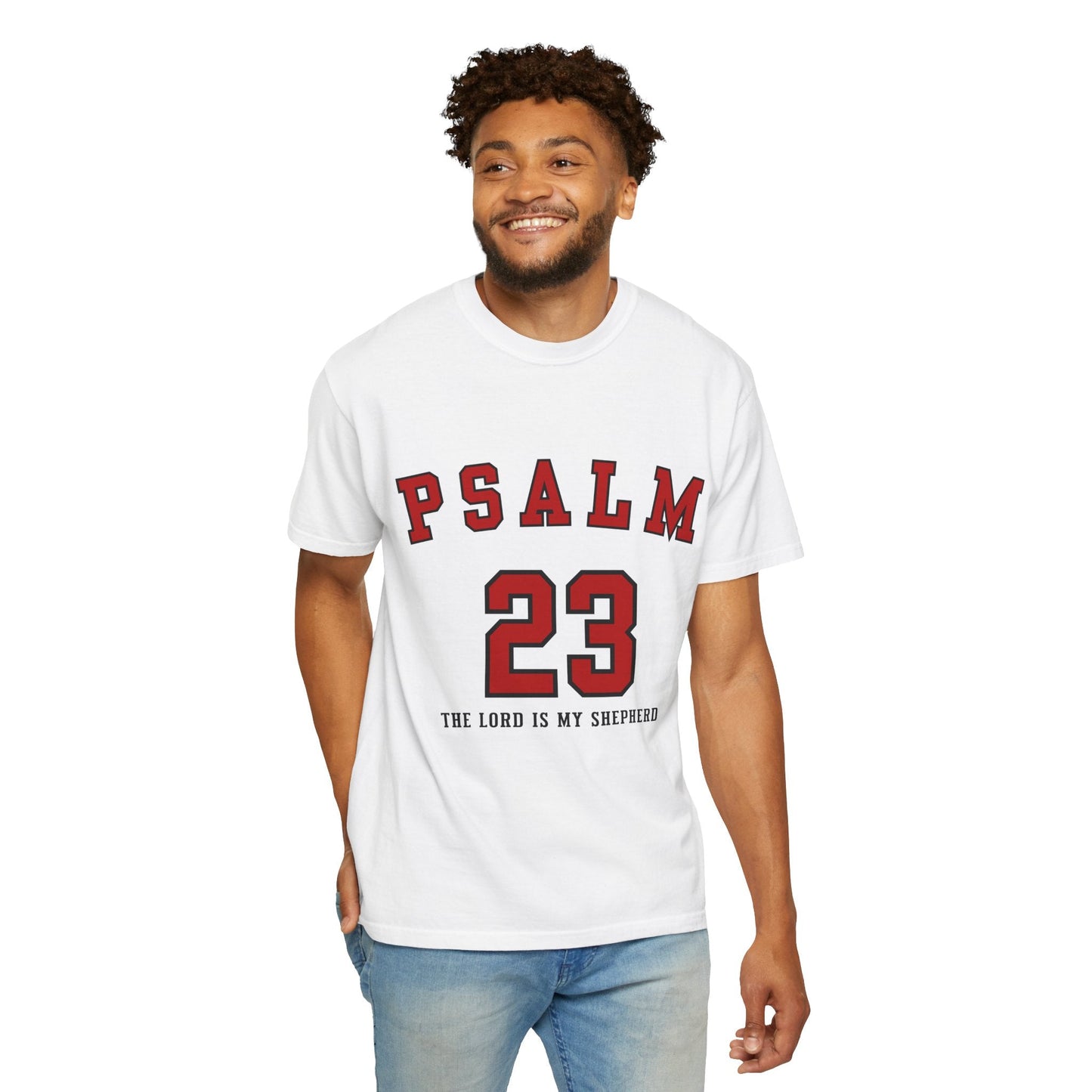 Psalm 23 Unisex Garment-Dyed T-shirt