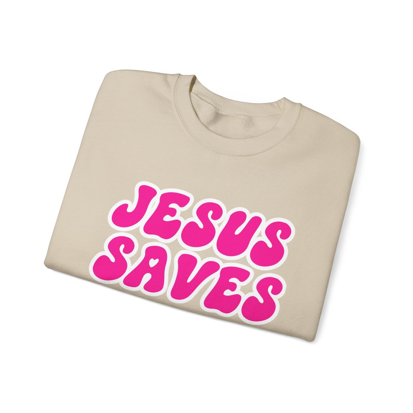 Jesus Saves Unisex Heavy Blend™ Crewneck Sweatshirt