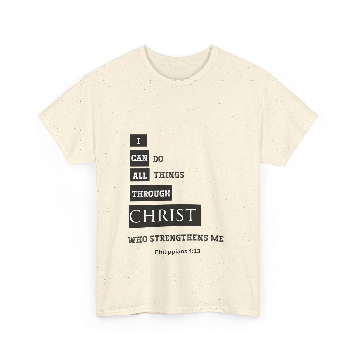 I Can Do All Things Through Christ Unisex Heavy Cotton Tee