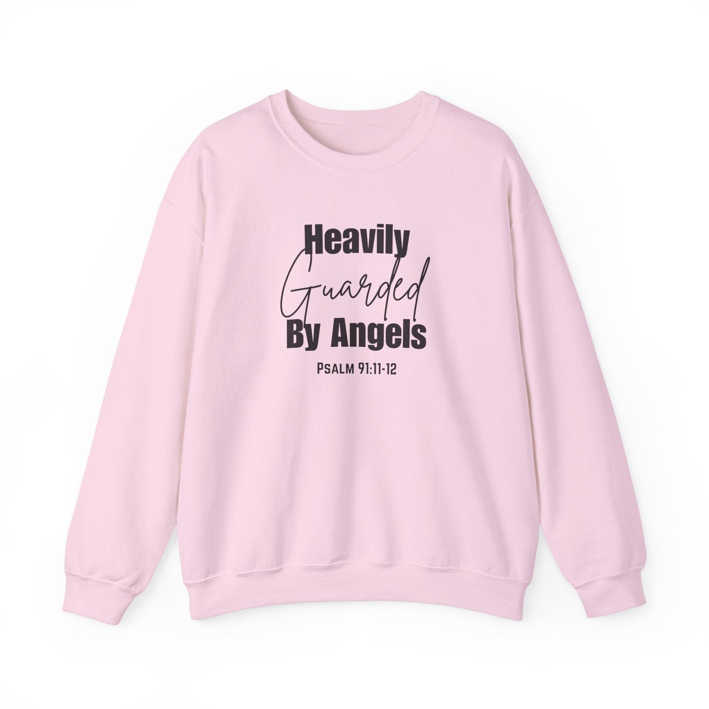 Heavily Guarded By Angels Unisex Heavy Blend™ Crewneck Sweatshirt