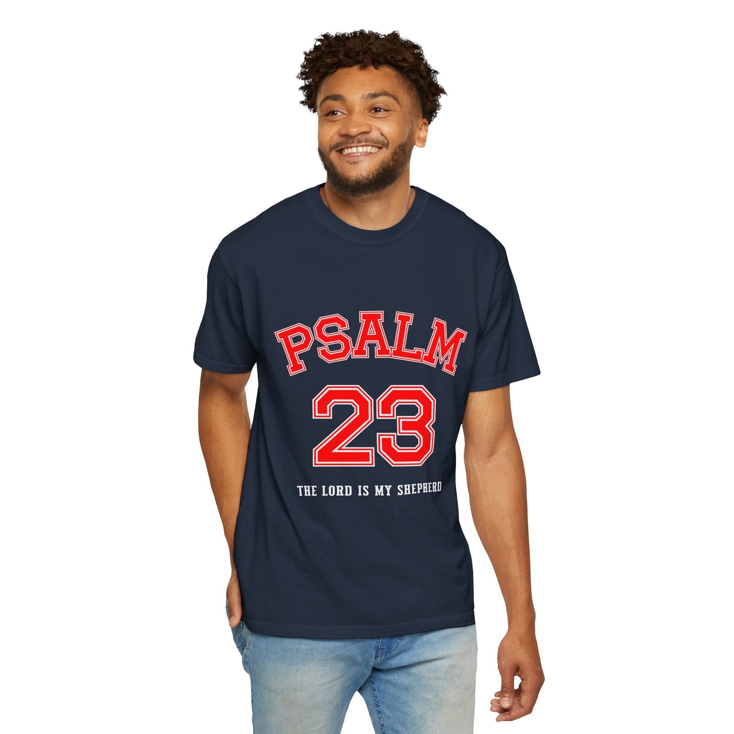 Psalm 23 Unisex Garment-Dyed T-shirt