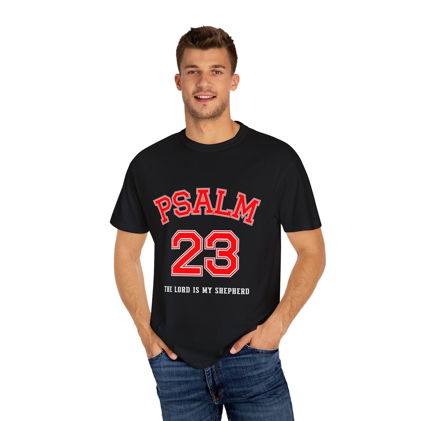 Psalm 23 Unisex Garment-Dyed T-shirt