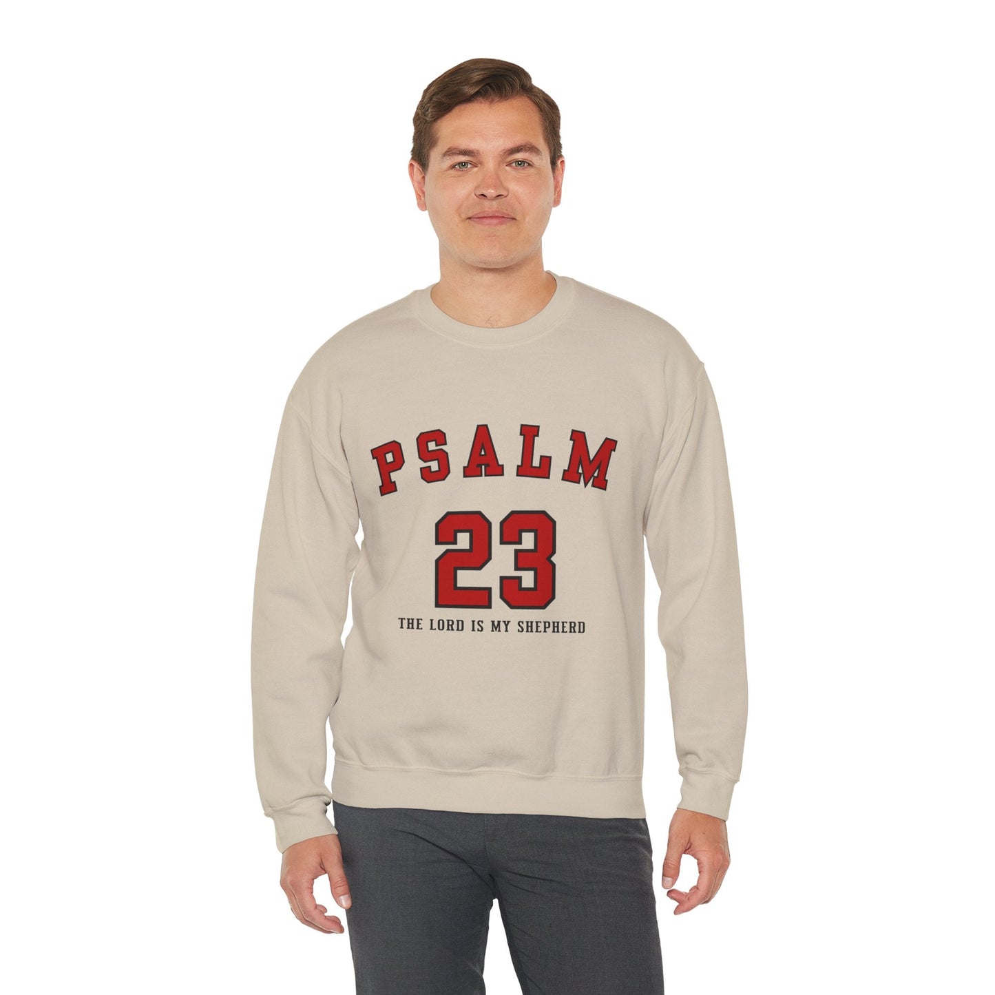 Psalm 23 The Lord Is My Shepherd Unisex Heavy Blend™ Crewneck Sweatshirt