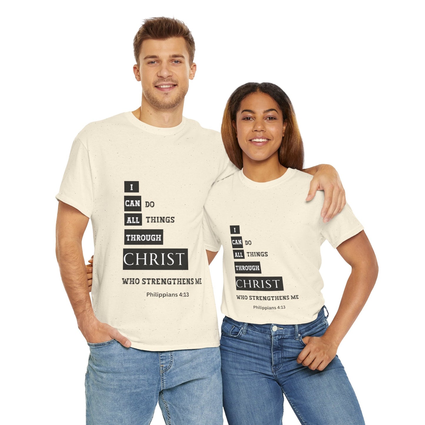 I Can Do All Things Through Christ Unisex Heavy Cotton Tee
