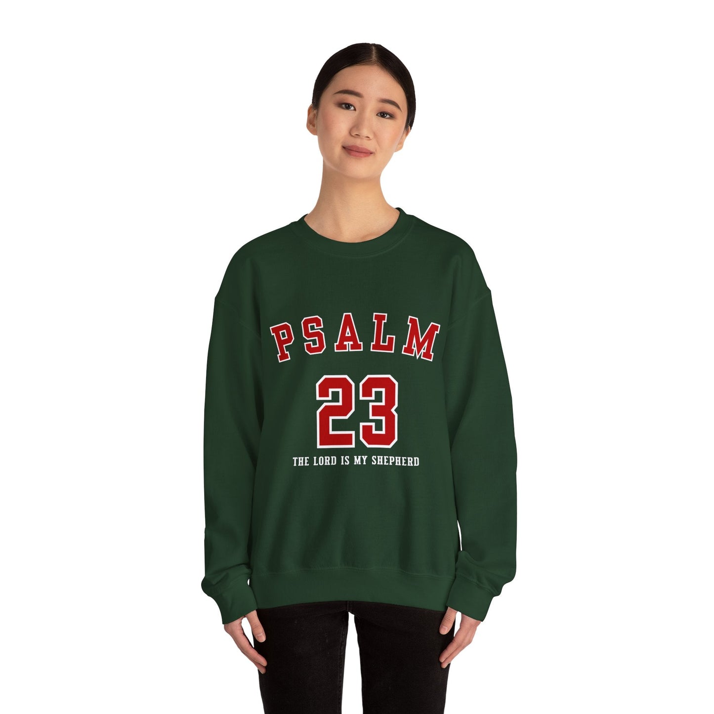 Psalm 23 The Lord Is My Shepherd Unisex Heavy Blend™ Crewneck Sweatshirt