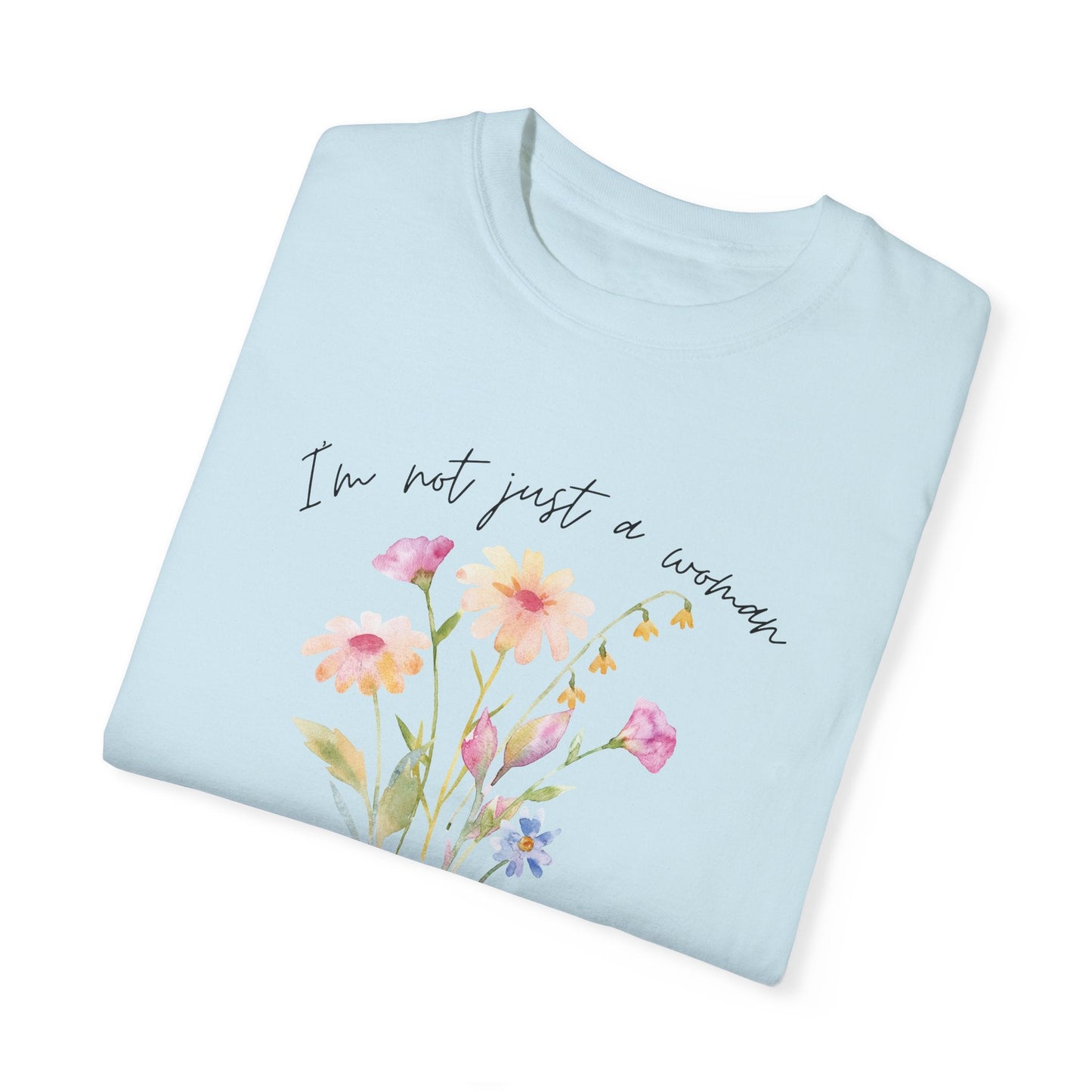 Daughter of Christ Floral T-Shirt - Inspirational Unisex Garment-Dyed Tee