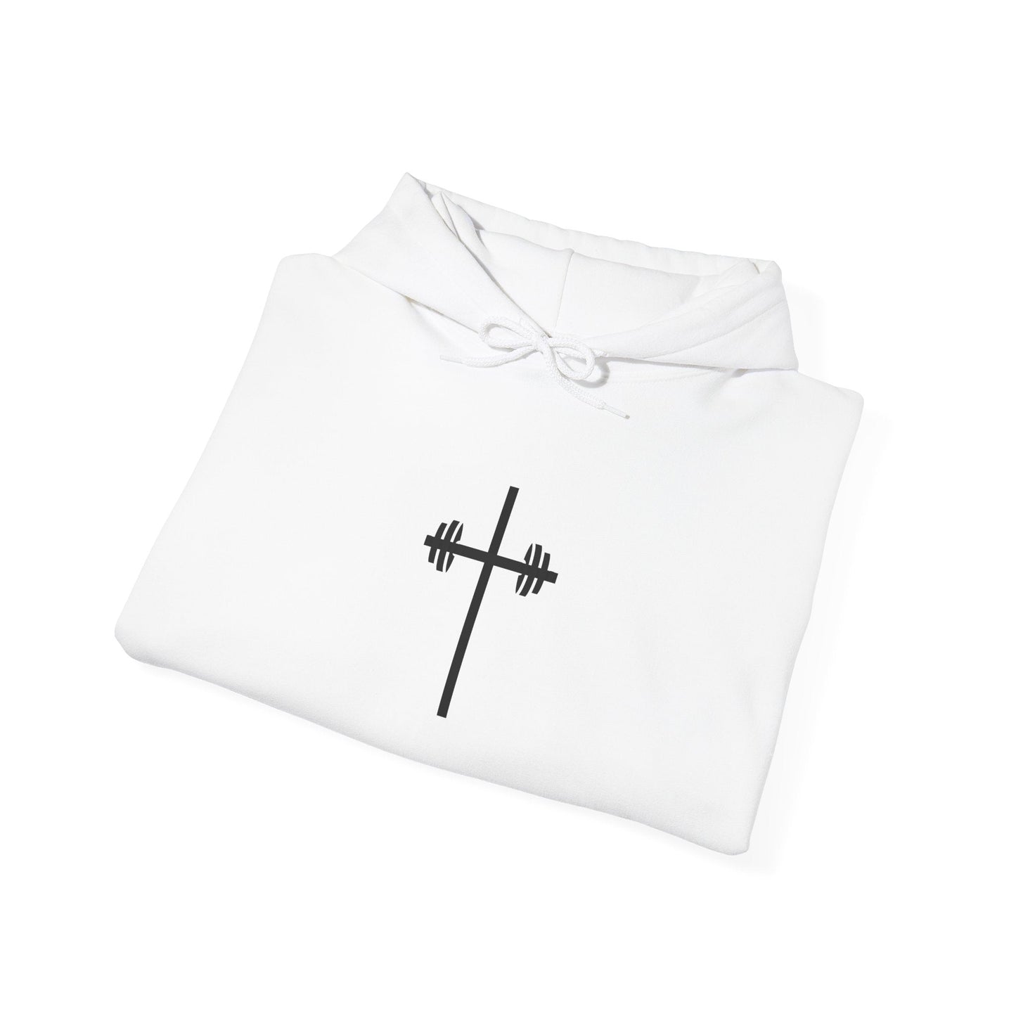 Faith-Inspired Fitness Hoodie - It's Always God Unisex Heavy Blend™ Sweatshirt with Lion & Barbell Design