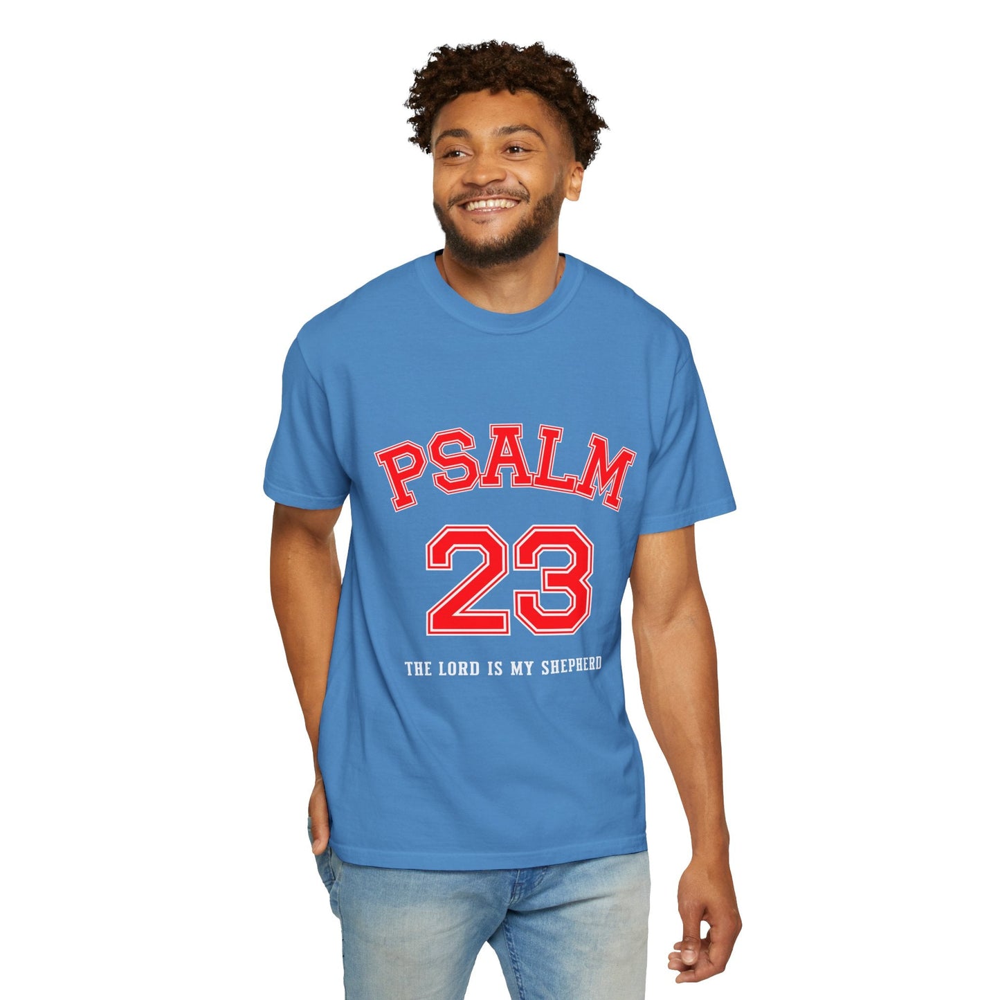 Psalm 23 Unisex Garment-Dyed T-shirt