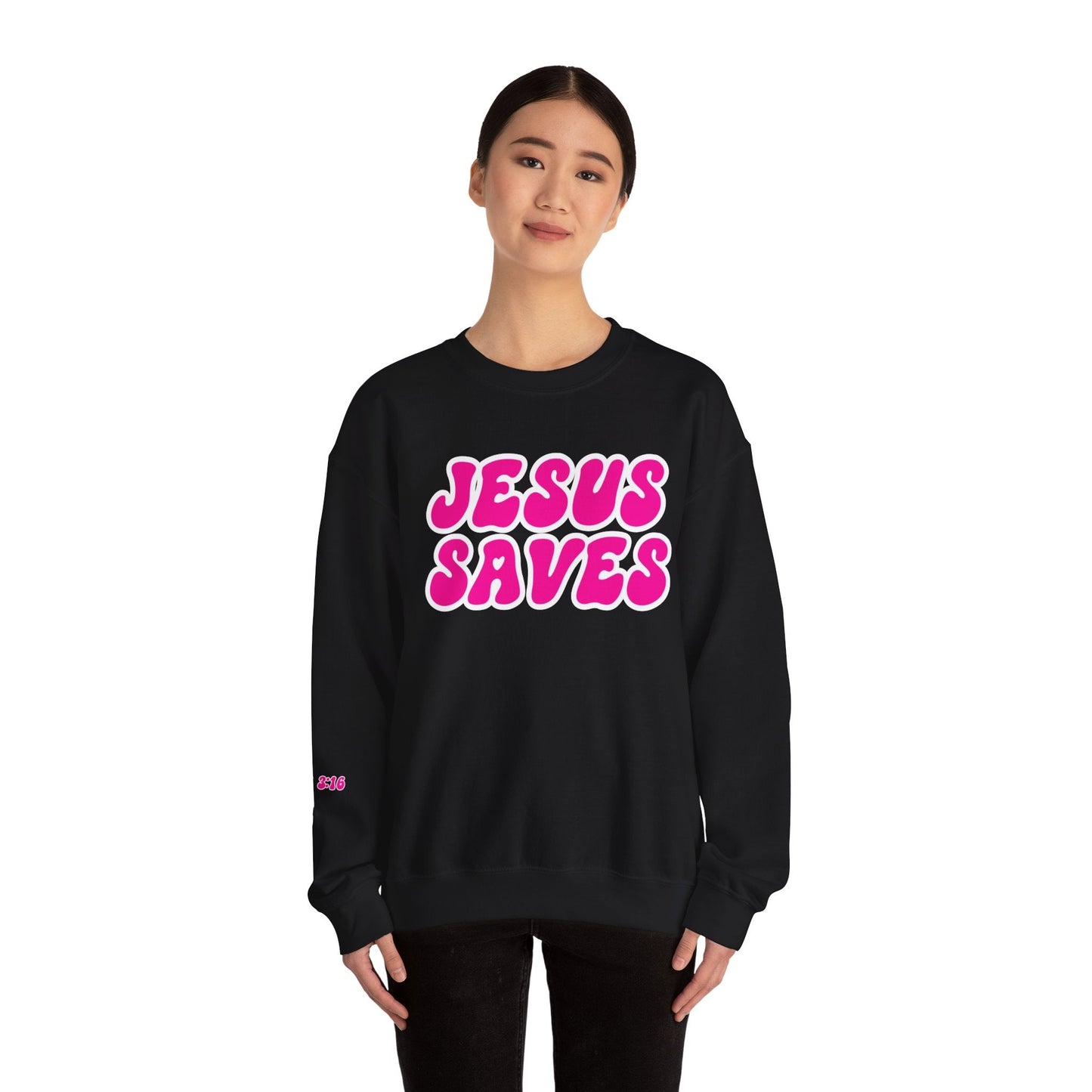 Jesus Saves Unisex Heavy Blend™ Crewneck Sweatshirt