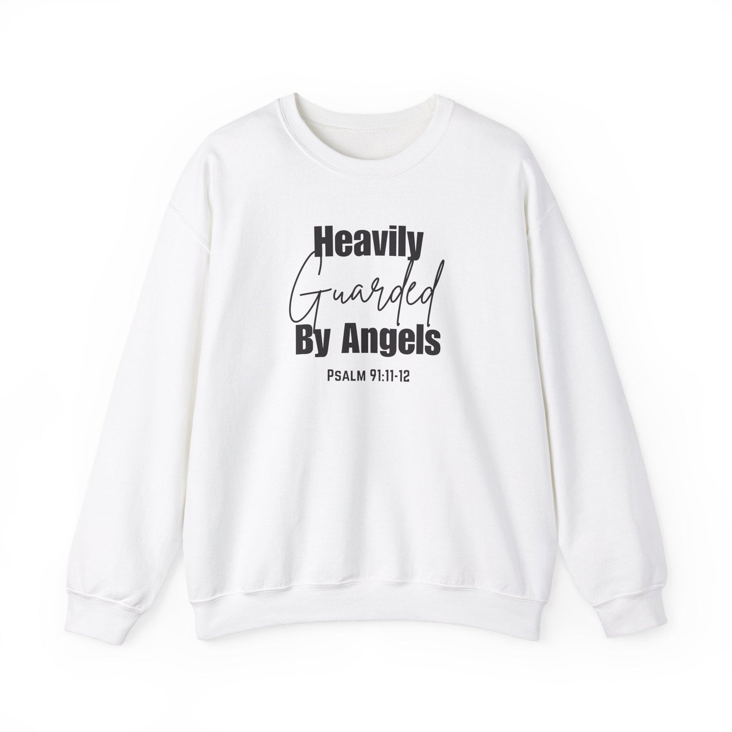 Heavily Guarded By Angels Unisex Heavy Blend™ Crewneck Sweatshirt