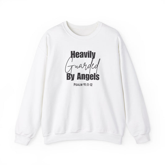 Heavily Guarded By Angels Unisex Heavy Blend™ Crewneck Sweatshirt