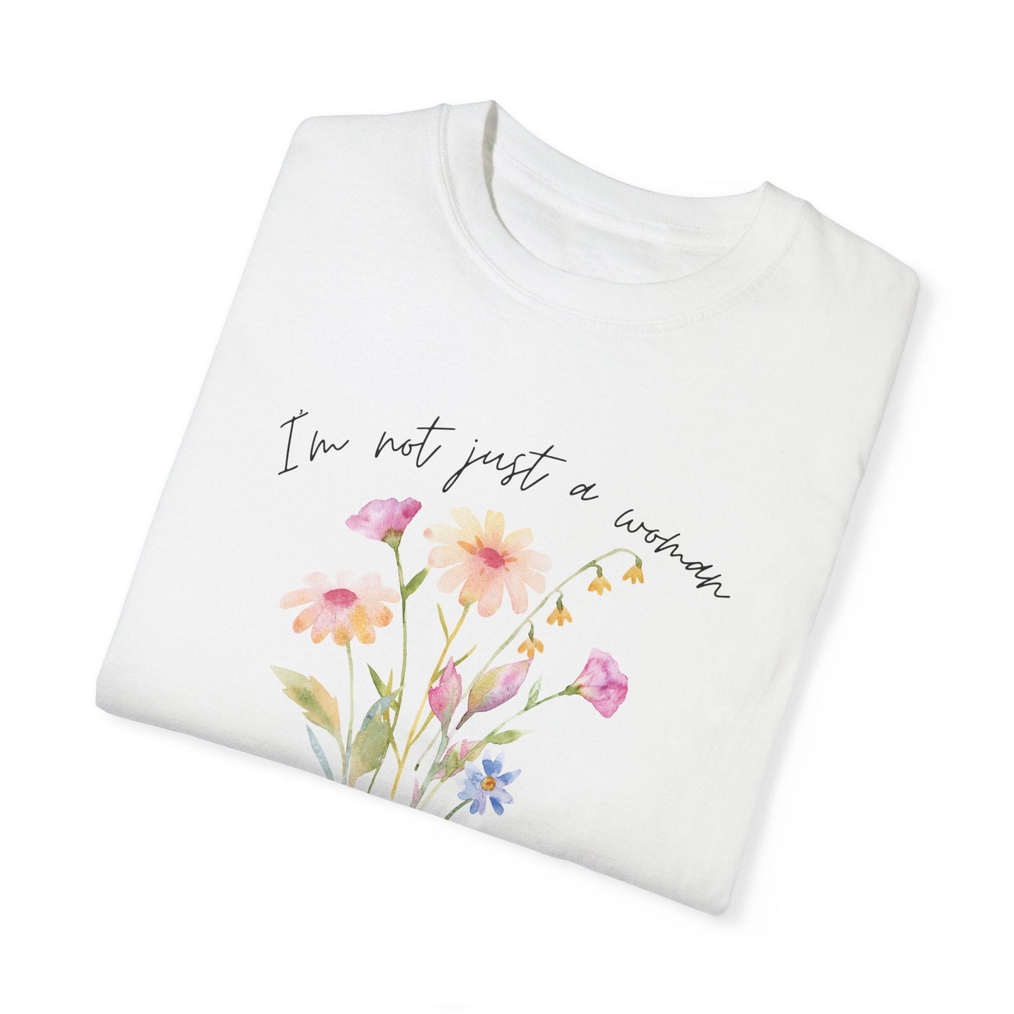 Daughter of Christ Floral T-Shirt - Inspirational Unisex Garment-Dyed Tee