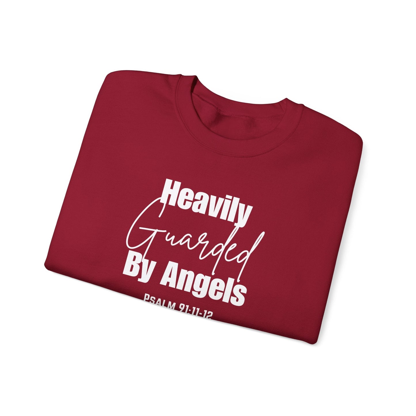 Heavily Guarded By Angels Unisex Heavy Blend™ Crewneck Sweatshirt