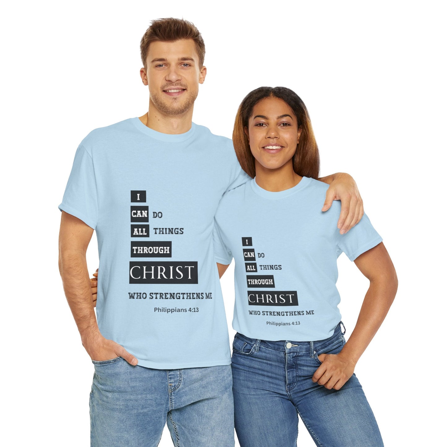 I Can Do All Things Through Christ Unisex Heavy Cotton Tee