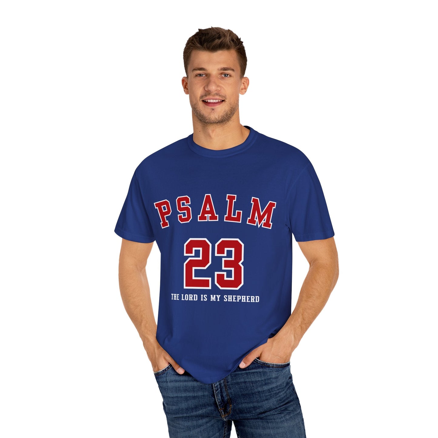 Psalm 23 Unisex Garment-Dyed T-shirt