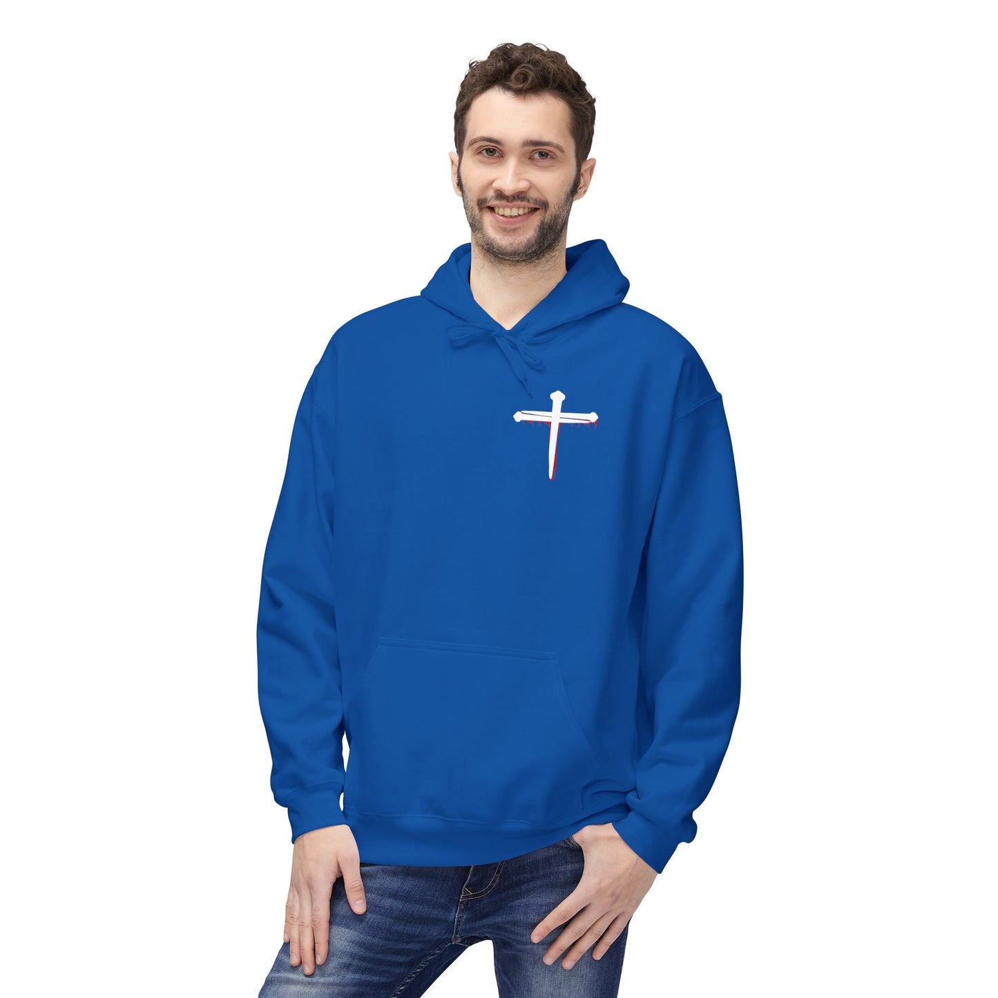 Jesus Saves Unisex Religious Fleece Hoodie | Apparel, Christian Hoodie, Inspirational Wear, Faith-Based Gift, Casual Churchwear