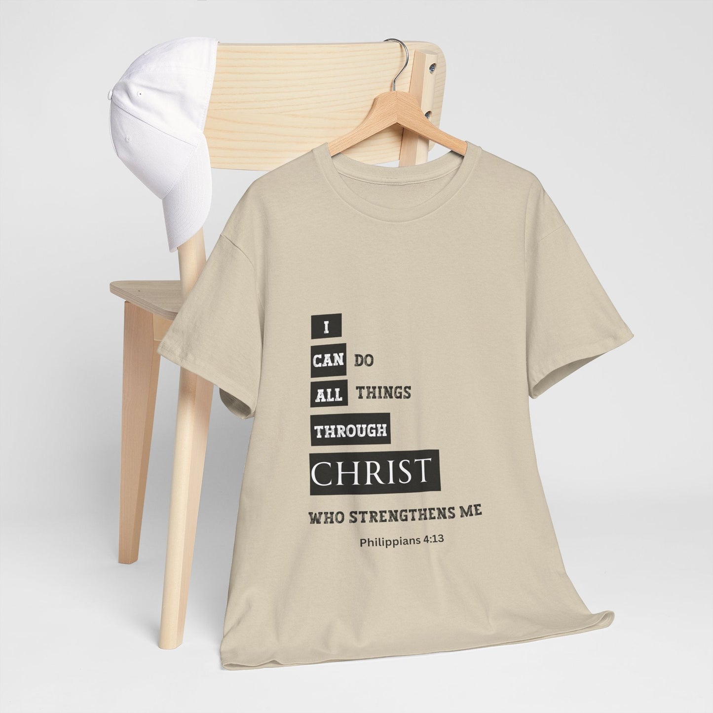 I Can Do All Things Through Christ Unisex Heavy Cotton Tee