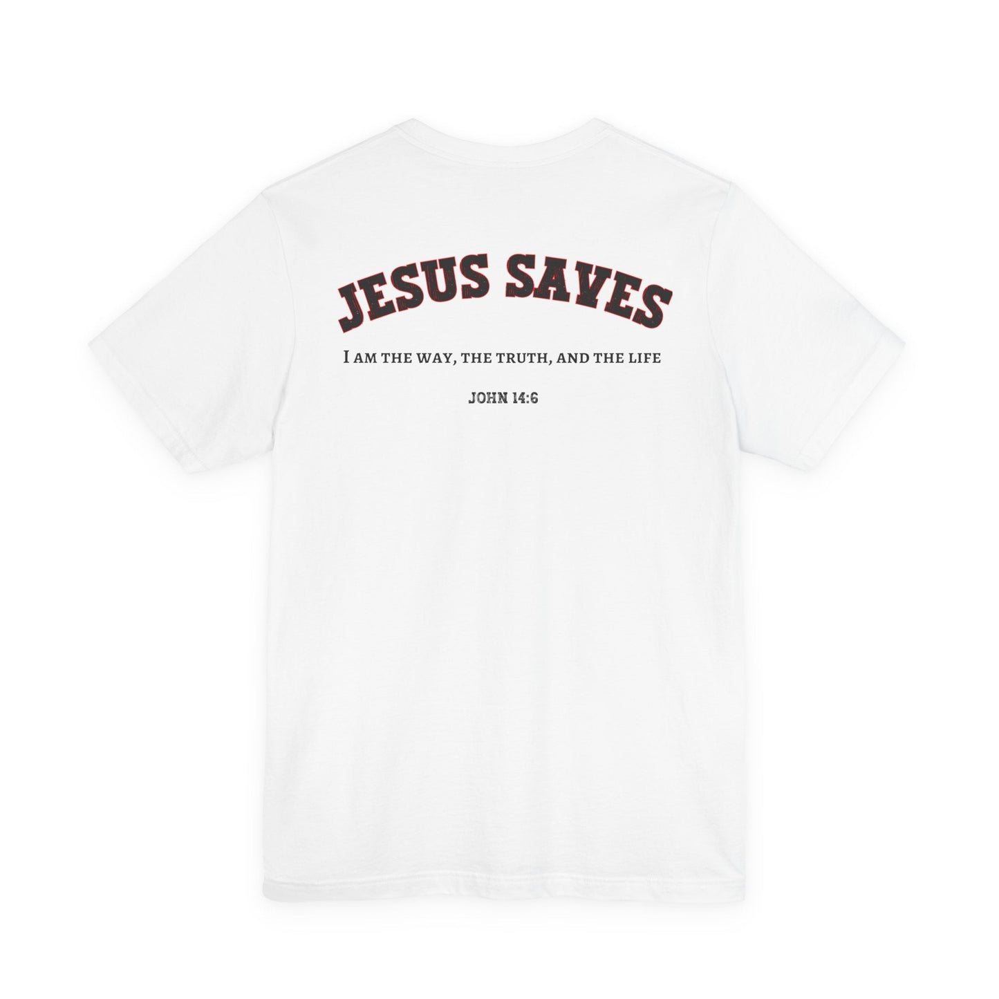 Jesus Saves Unisex Tee | Faith-Based Apparel, Christian T-Shirt, Inspirational Top, Casual Wear, Gift for Believers