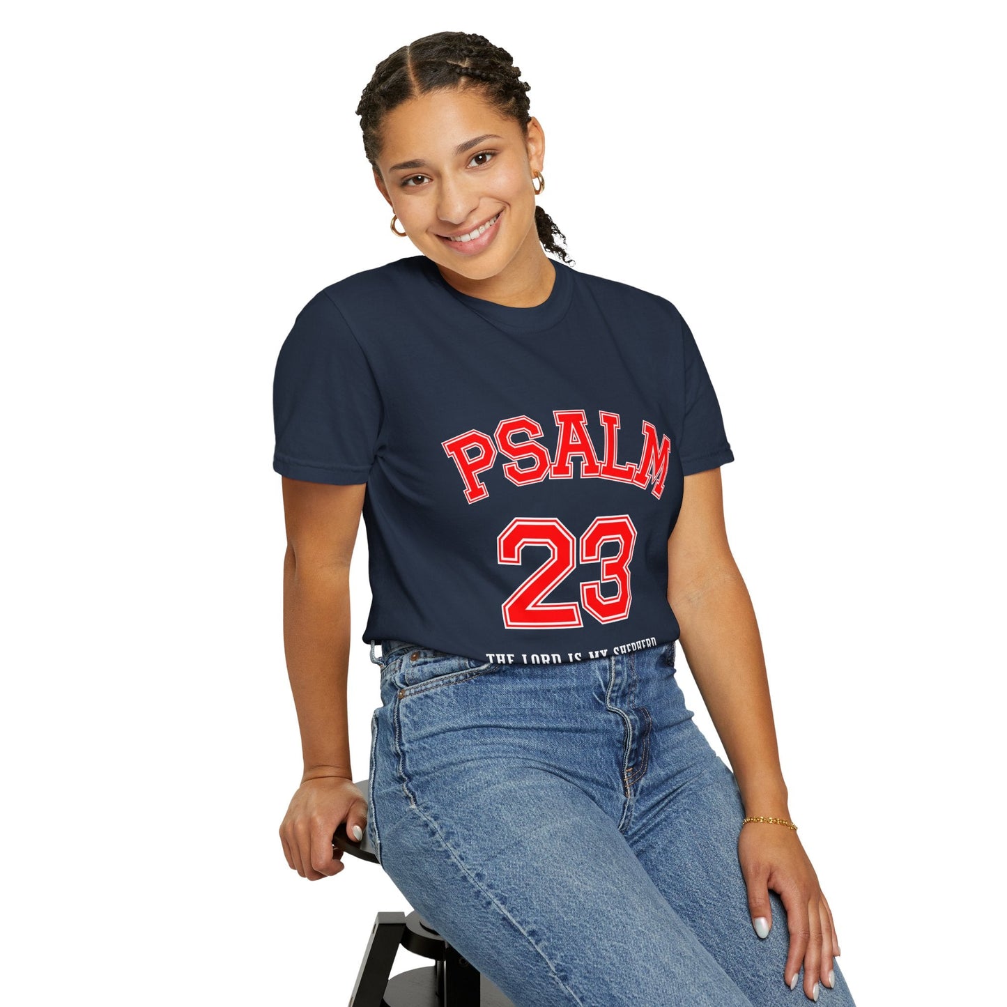 Psalm 23 Unisex Garment-Dyed T-shirt