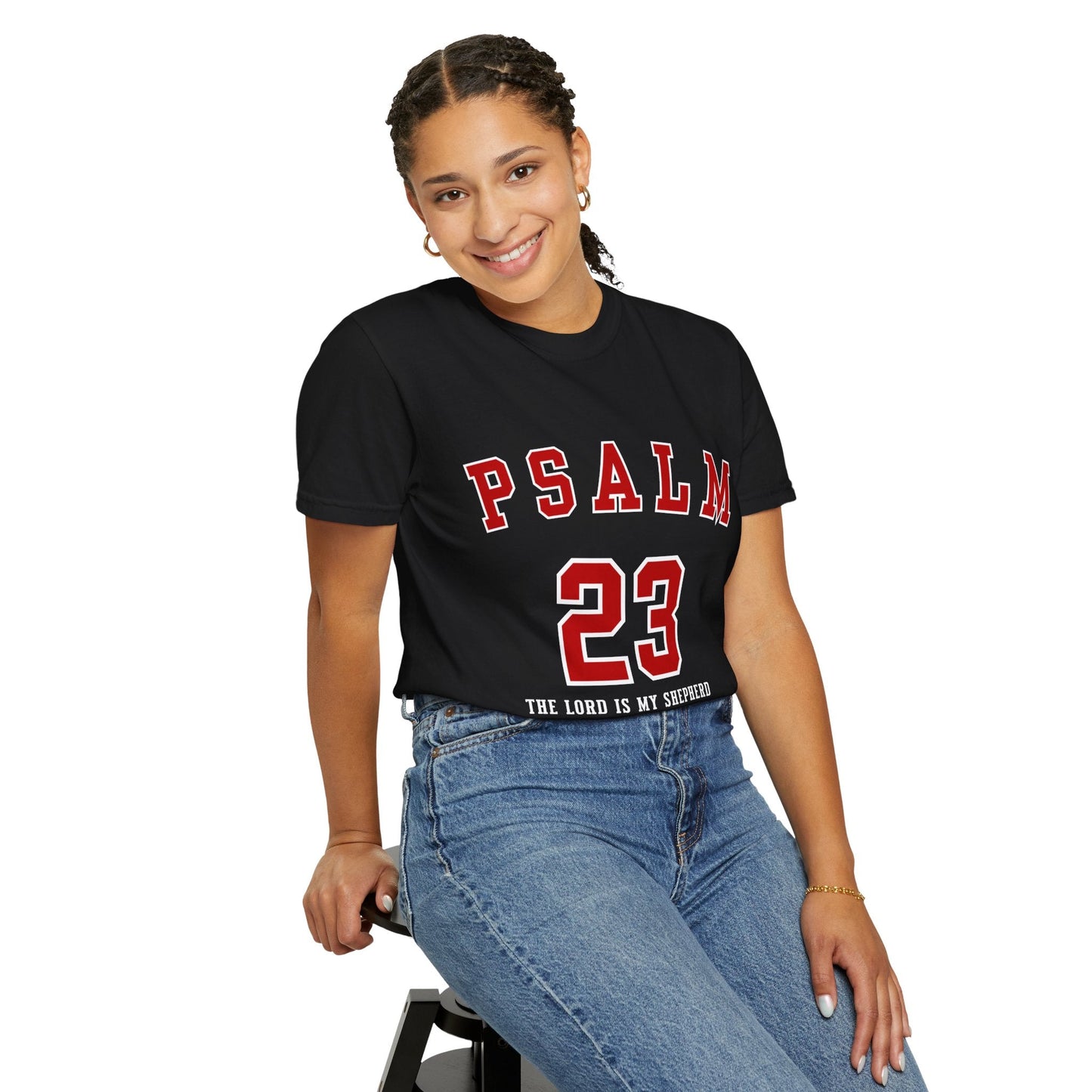 Psalm 23 Unisex Garment-Dyed T-shirt