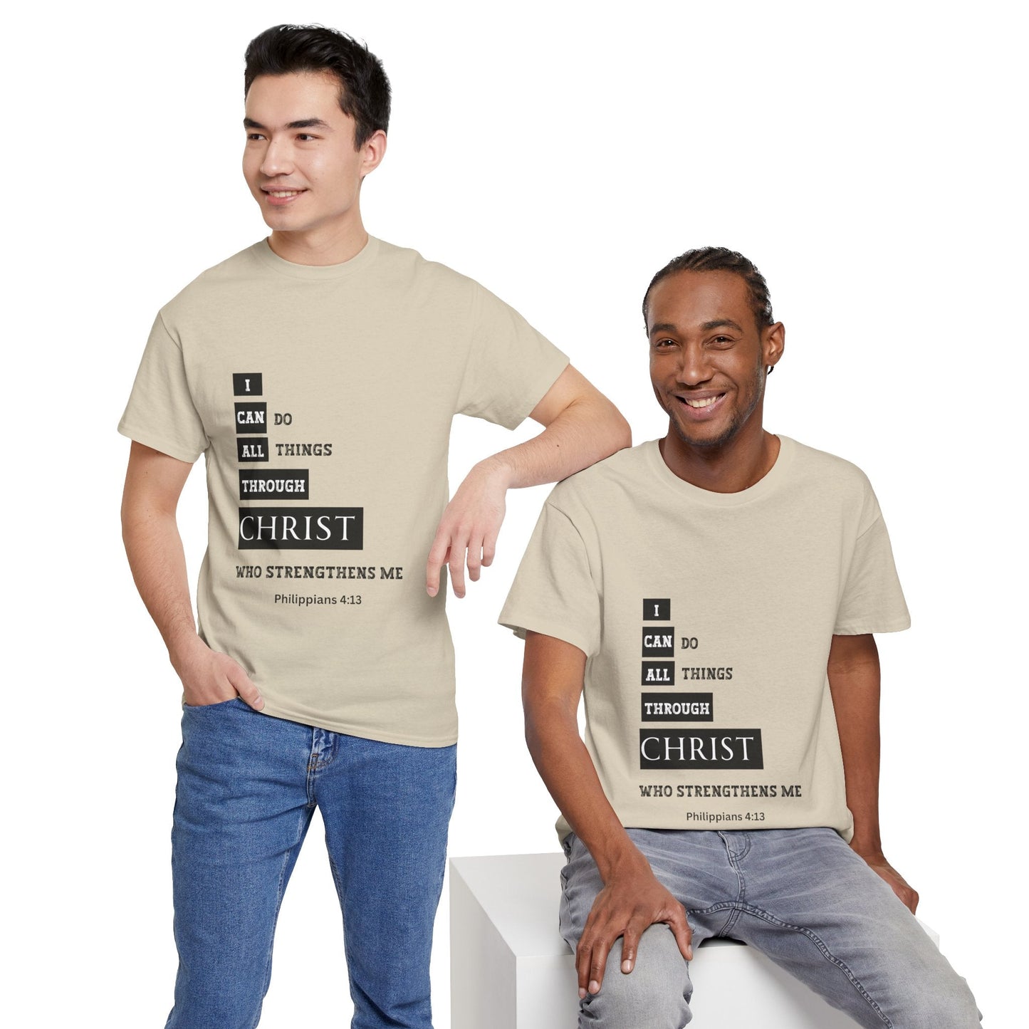 I Can Do All Things Through Christ Unisex Heavy Cotton Tee