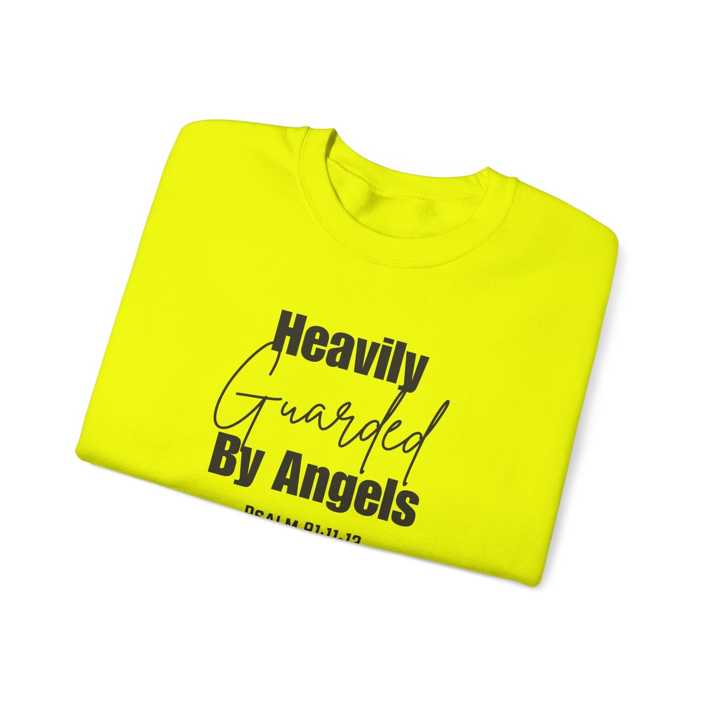 Heavily Guarded By Angels Unisex Heavy Blend™ Crewneck Sweatshirt
