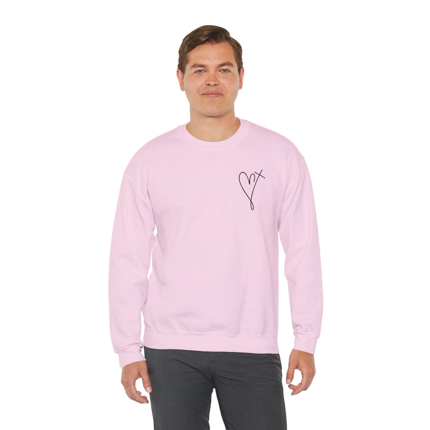 Jesus Has My Back Unisex Heavy Blend™ Crewneck Sweatshirt