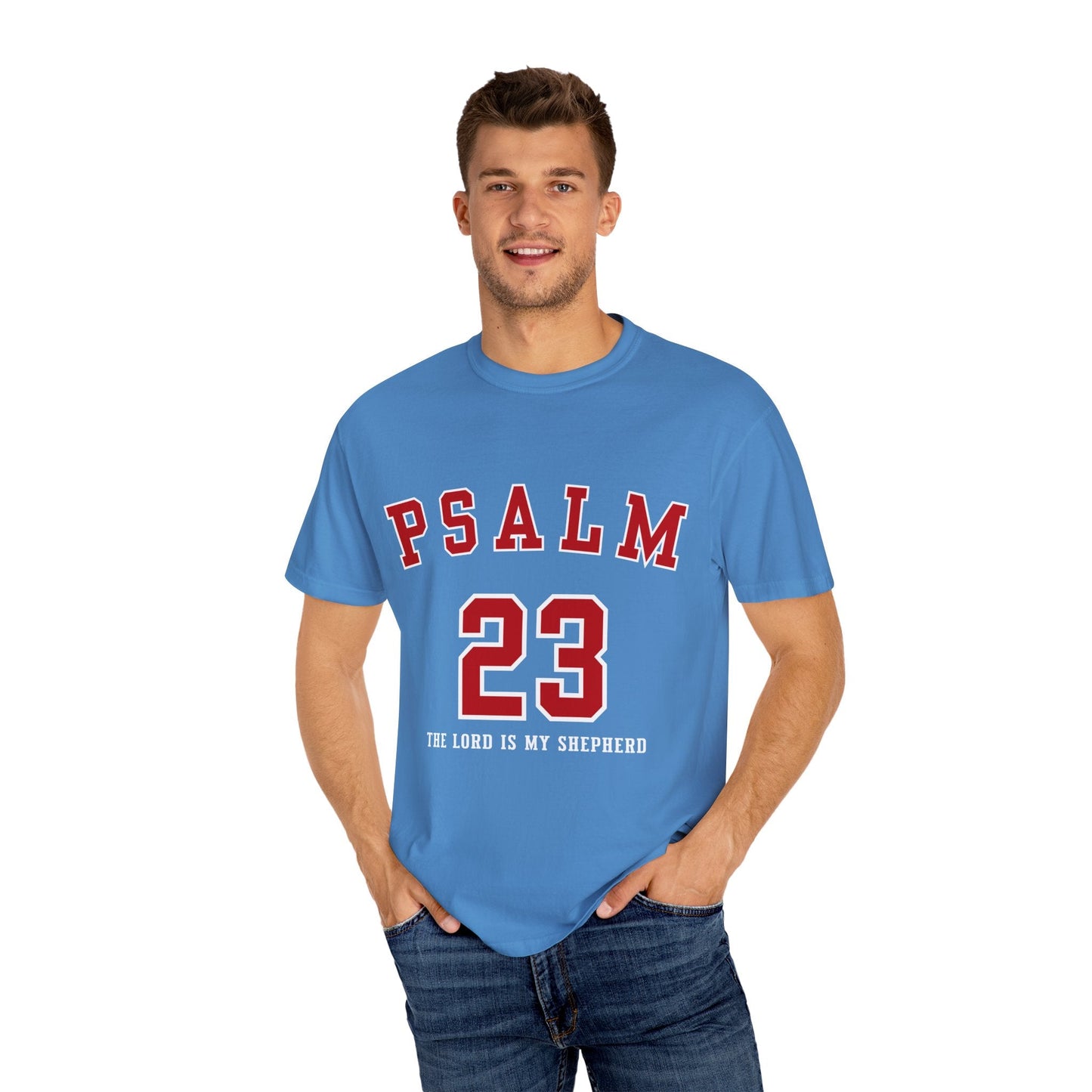 Psalm 23 Unisex Garment-Dyed T-shirt