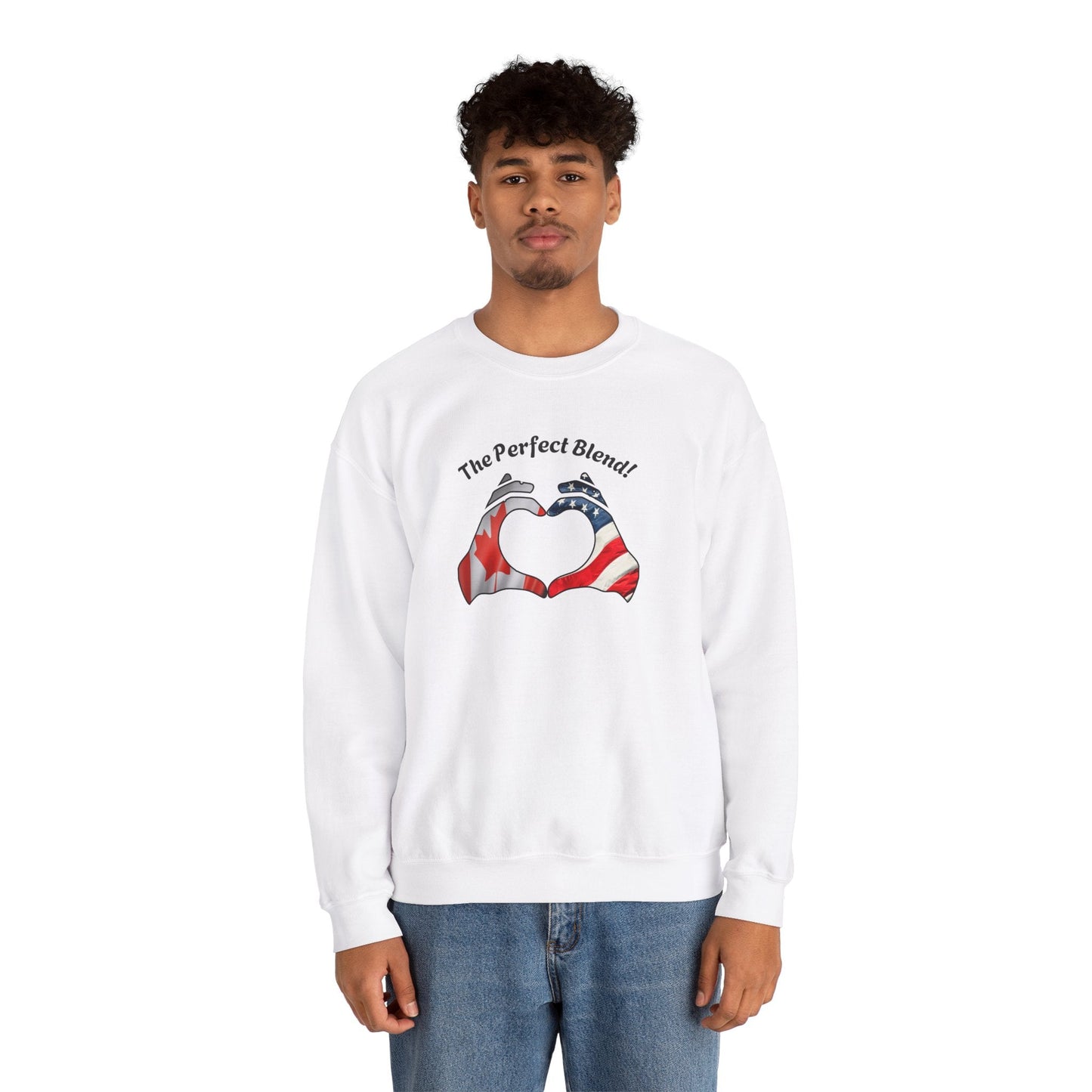 Cutomize Flags Unisex Heavy Blend™ Crewneck Sweatshirt For couples