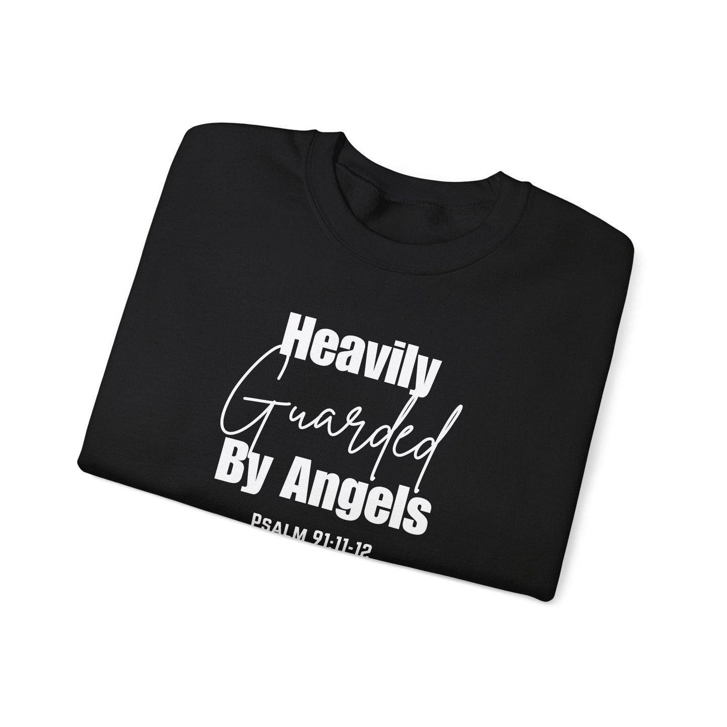 Heavily Guarded By Angels Unisex Heavy Blend™ Crewneck Sweatshirt