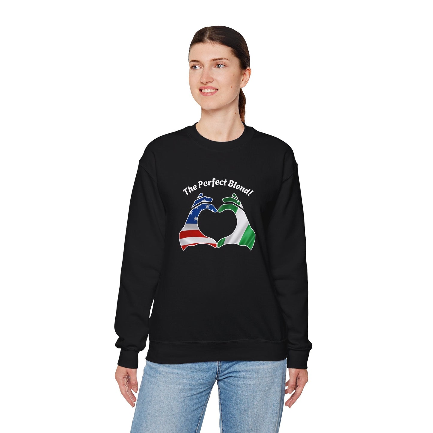 Cutomize Flags Unisex Heavy Blend™ Crewneck Sweatshirt For couples