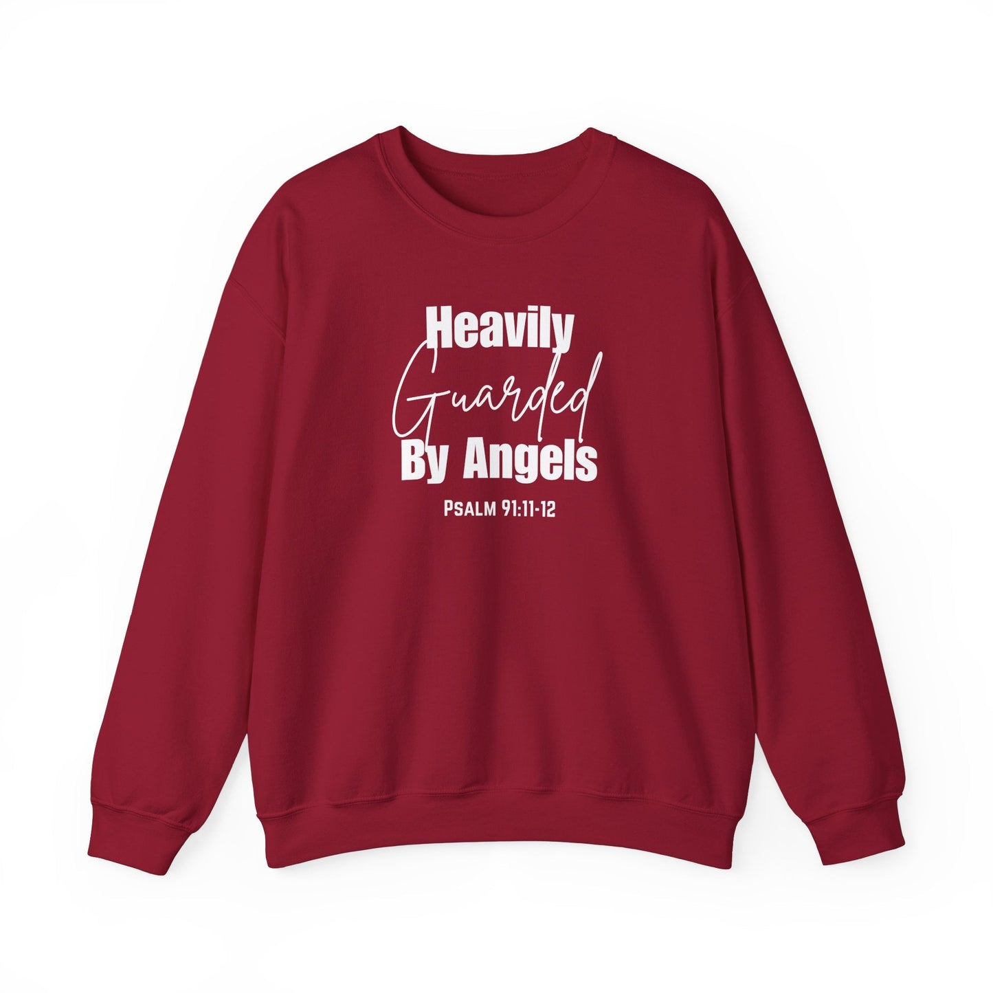 Heavily Guarded By Angels Unisex Heavy Blend™ Crewneck Sweatshirt