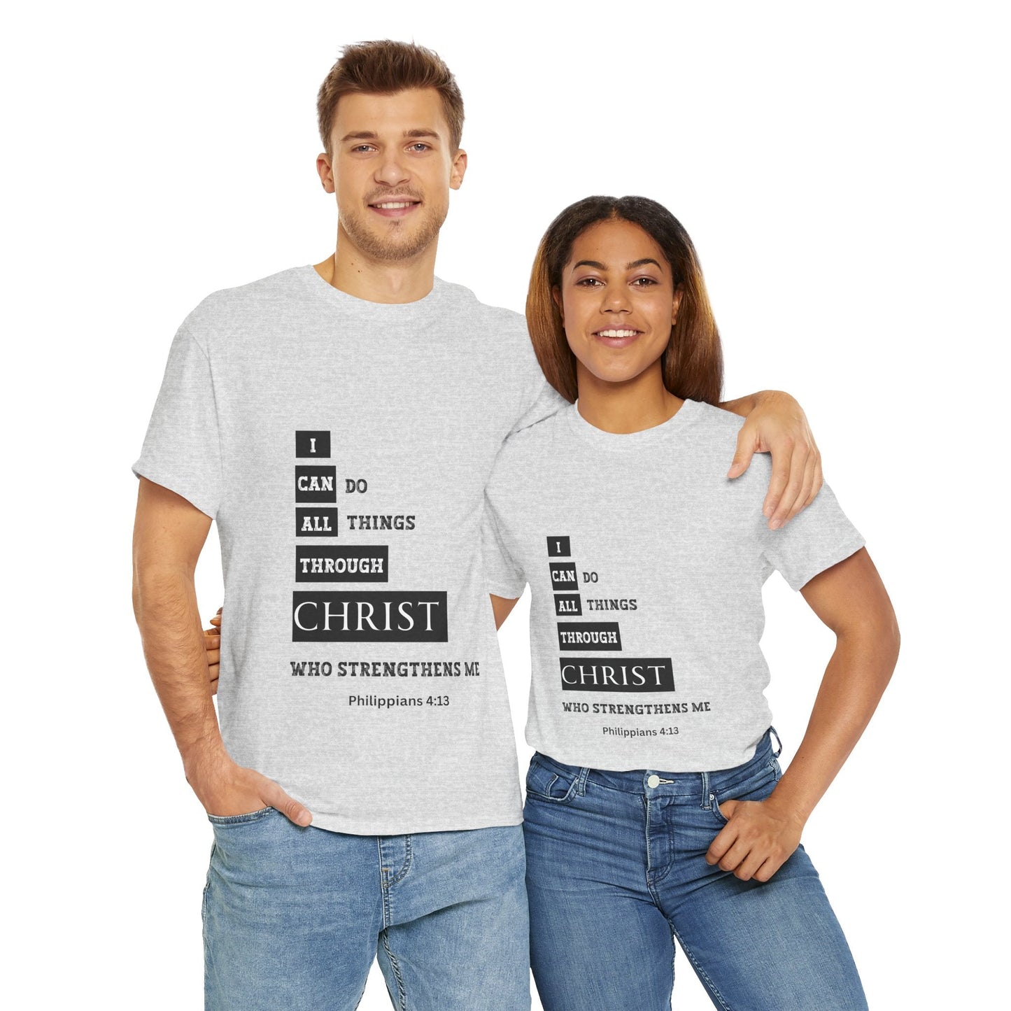 I Can Do All Things Through Christ Unisex Heavy Cotton Tee