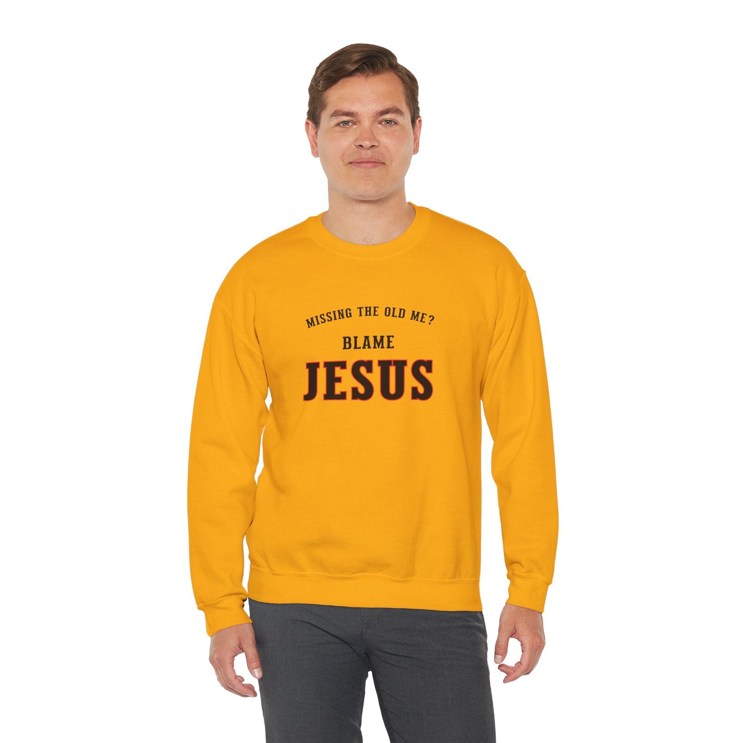 Blame Jesus Unisex Heavy Blend™ Crewneck Sweatshirt