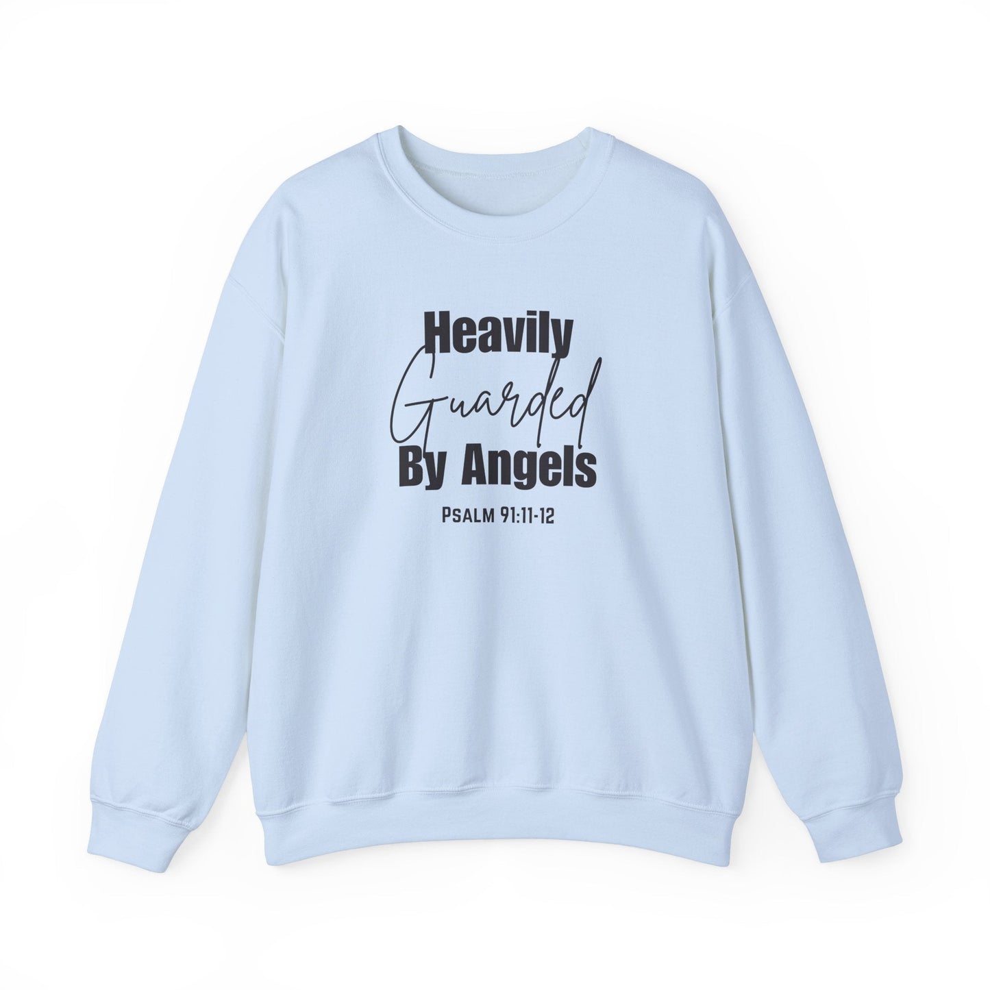 Heavily Guarded By Angels Unisex Heavy Blend™ Crewneck Sweatshirt