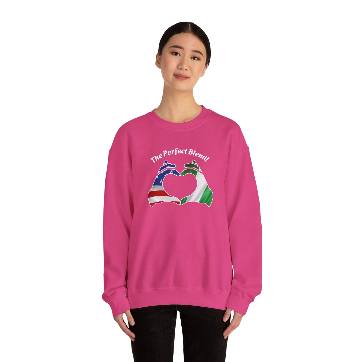 Cutomize Flags Unisex Heavy Blend™ Crewneck Sweatshirt For couples